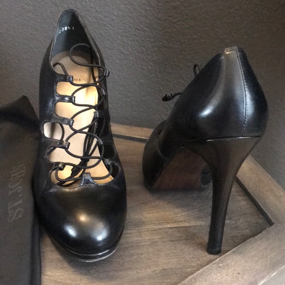 🔥 St John, Vintage lace up heels - Picture 3 of 12